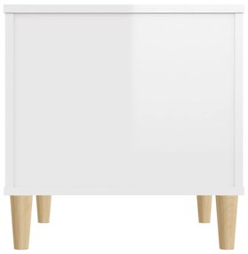 Mesa centro 60x44,5x45 cm derivados de madeira branco brilhante