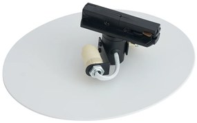 Plafon moderno branco para sistema de calhas monofásico 2-luzes - Iconic Pulley