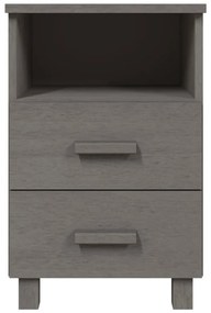 Mesa de cabeceira HAMAR 40x35x62 cm pinho maciço cinza-claro