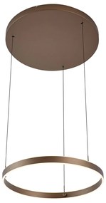 LED Candeeiro suspenso de design bronze escuro com 3 níveis de regulação - Titmus Moderno