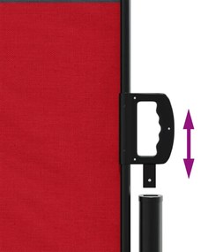 Toldo lateral retrátil 140x600 cm vermelho
