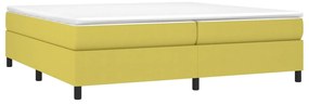 Estrutura de cama sem colchão 200x200 cm tecido verde