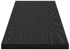 Prancha de Estante para Livros 4 pcs Preto 100 x 40 x 1.5cm