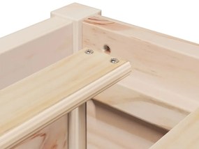 Cama sem colchão 75x190 cm madeira de pinho maciça