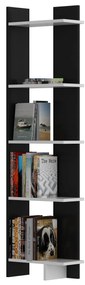Estante Als – Preto e Branco – 45 cm x 170 cm x 22 cm