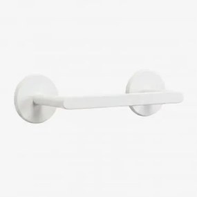 Porta-rolos Adesivo Para Casa De Banho Em Aço Inoxidável Caldrumi Branco - Sklum