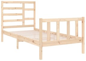 Estrutura de cama pequena solteiro 75x190 cm madeira maciça