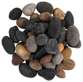 Seixos polidos 25 kg 5-8 cm multicor