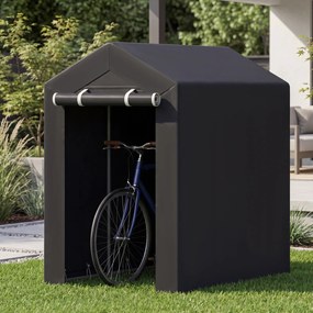 Abrigo de Jardim para Arrumação, 92 x 150 x 150 cm, Estrutura Galvanizada, Cinzento-escuro