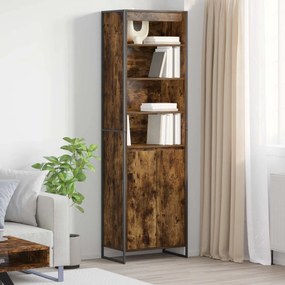 vidaXL Armários Altos 2 pcs Carvalho Fumê 60 x 36 x 300 cm