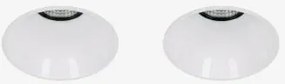 Pack De 2 Downlights Led Embutidos Sem Moldura Trimless Redondos Ø6,8 Cm Em Alumínio Orelva Branco & Branco 3000k & 11 W & 23º - Sklum