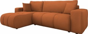 Sofá de canto Comfivo Laurus, Cama com arrumação, 244x145x82cm, 88.5 kg, Pernas: Plástico