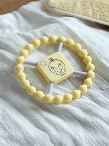 Anel de dentição Titi amarelo-pastel