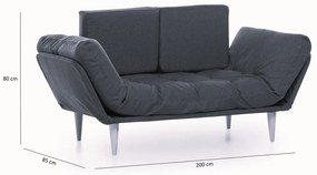 Mesa de Centro Stil Metal Ferforje – Branco/Preto – 90x90x38 cm