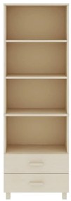 Aparador alto HAMAR 60x35x180 cm pinho maciço castanho-mel