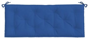 Almofadões banco jardim 2 pcs 120x50x7cm tecido oxford azul