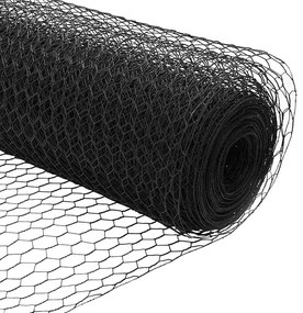 Conjunto de Cercas Conjunto de 2 Cinza Metal 25 x 1.5 m Durável