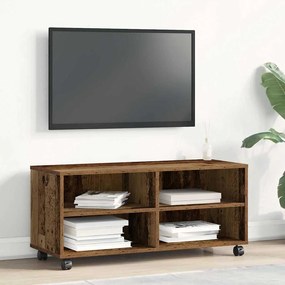Cômoda para TV vidaXL Madeira Velha 90x35x35 cm Madeira Engenharia