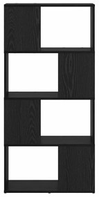 Estante Carvalho preto Madeira de engenharia 60 x 24 x 124 cm