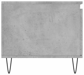 Mesa de centro 100x50x45 cm derivados madeira cinzento cimento