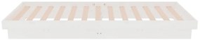 Estrutura cama pequena solteiro 75x190 cm madeira maciça branco