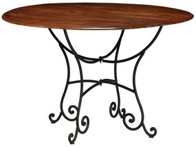 Conjunto de mesa de jantar 5 pcs madeira de acácia maciça