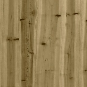 Banco de jardim c/ design gabião 103x44x42 cm pinho impregnado