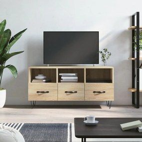 Móvel de TV 102x36x50 cm derivados de madeira carvalho sonoma