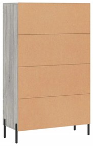 Armário alto derivados de madeira 69,5x31x115cm cinza sonoma