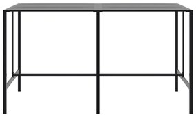Mesa de bar 200x100x110 cm aço revestido a pó preto