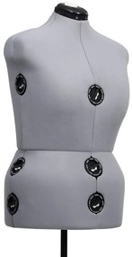 Manequim feminino ajustável tamanho L 44-50 cinzento