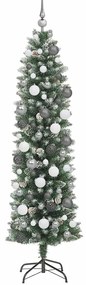 Árvore Slim de Natal Artificial Verde 180 cm PVC
