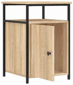 Mesa de cabeceira 40x42x60 cm derivados madeira carvalho sonoma