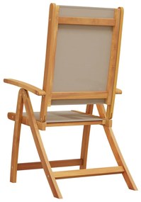 Cadeiras de jardim dobráveis 2 pcs acácia maciça e textilene