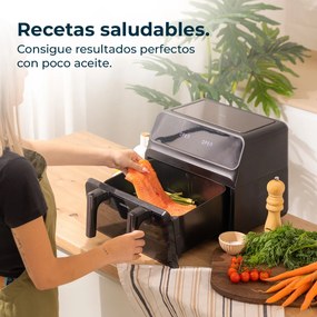 Fritadeira dietética digital Cecofry Advance 9000 Window de 9 L de capacidade