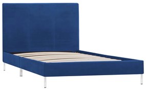 Estrutura de cama 90x200 cm tecido azul