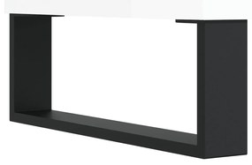 Móvel de TV 80x36x50 cm derivados de madeira branco brilhante