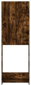 Armário máquina lavar roupa 64x25,5x190 cm carvalho fumado