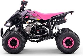 Mini moto 4 gasolina para crianças de 110 cc, automática, 4 tempos, com marcha-atrás e limitador de velocidade Dorado A110 R7 Rosa