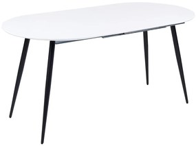Mesa de jantar extensível branca 120/160 x 80 cm STAVERTON Beliani