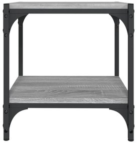 Móvel de TV 40x33x41 cm derivados madeira/aço cinzento sonoma