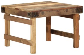 vidaXL Mesa de Centro 55x60x40 cm Madeira Sólida Recuperada