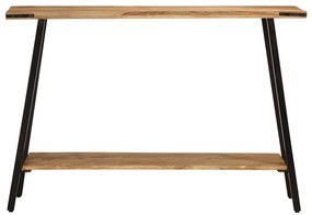 Mesa consola 110x30x75 cm madeira de mangueira maciça