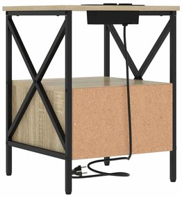 Armário de Cabeceira 2 pcs Carvalho sonoma 41.5 x 40.5 x 55 cm