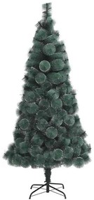 Conjunto de Árvore de Natal Artificial LED &amp; Bolas Verde 180 cm PET