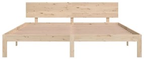 Estrutura de cama super king 180x200 cm madeira maciça