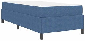 Estrutura da Cama Azul 90 x 190 cm Tecido de veludo côtelé