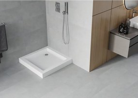 Mexen Rio base quadrada 80 x 80 cm, branca - 45108080