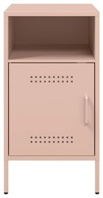 Mesa de cabeceira 36x39x68 cm aço rosa