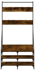 Conjunto de Entrada - Bengaleiro c/ arrumação de calçado 90x34x184 cm